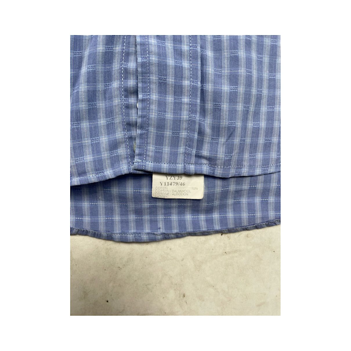 Yves Saint Laurent Blue Cotton Shirt Size XXL / US 16-18 / IT 52-54 - 5 Thumbnail