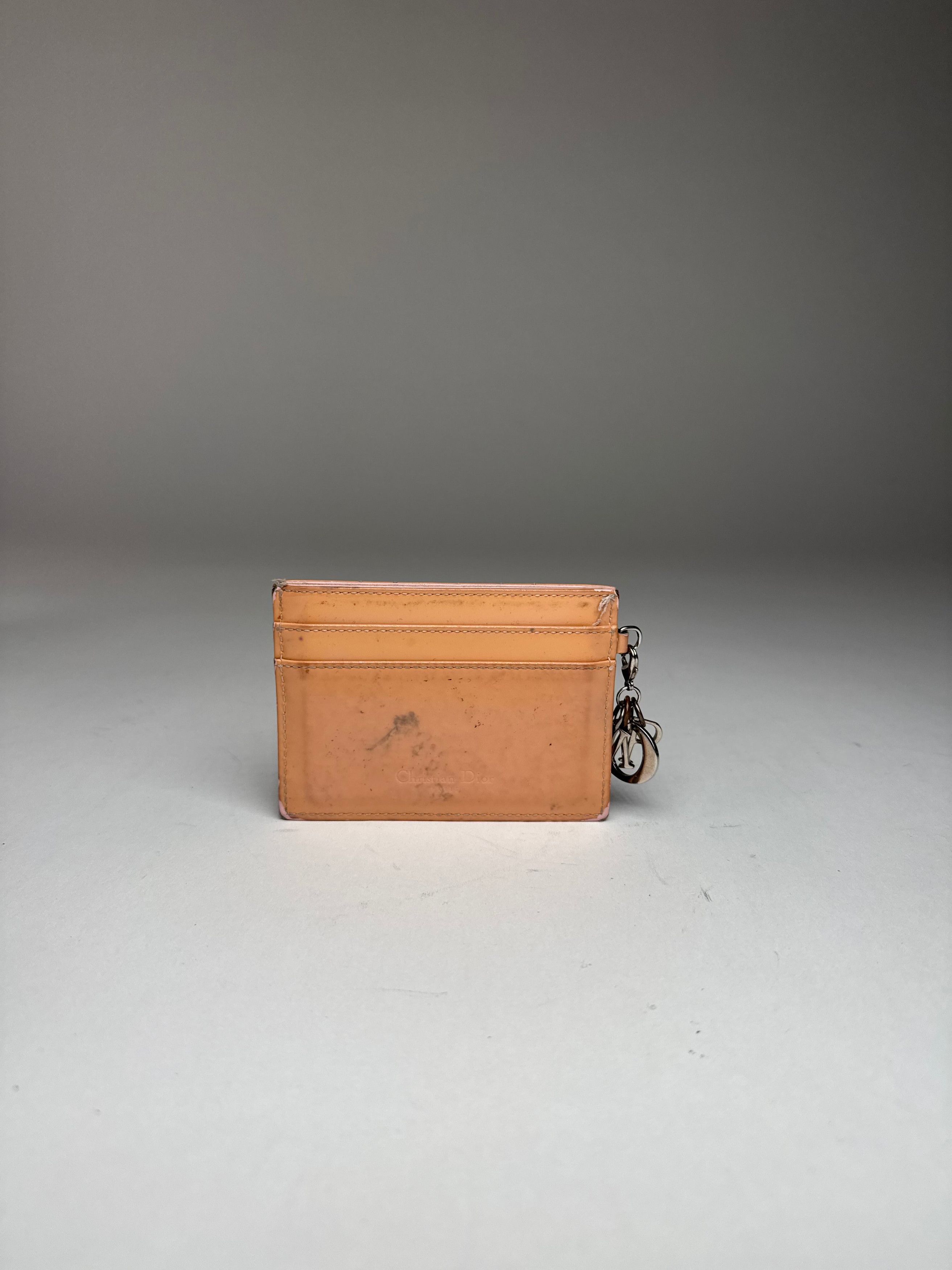 Dior Vintage Patent Leather Card Holder Peach-Orange Size ONE SIZE - 8 Thumbnail