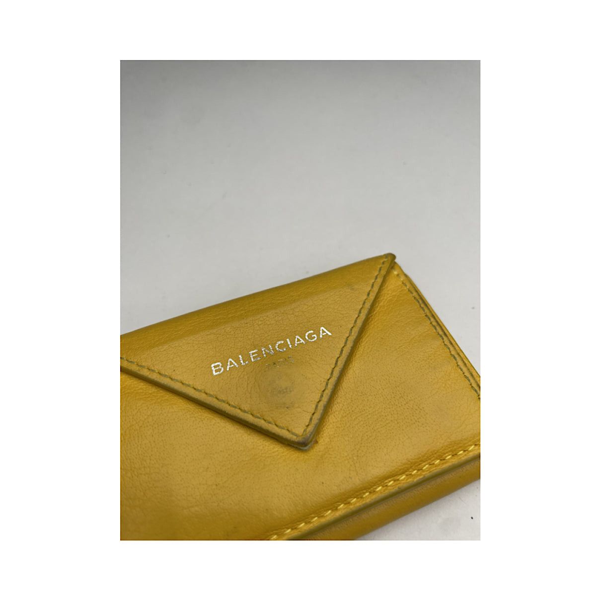 Balenciaga Yellow Leather Wallet Size ONE SIZE - 2 Thumbnail