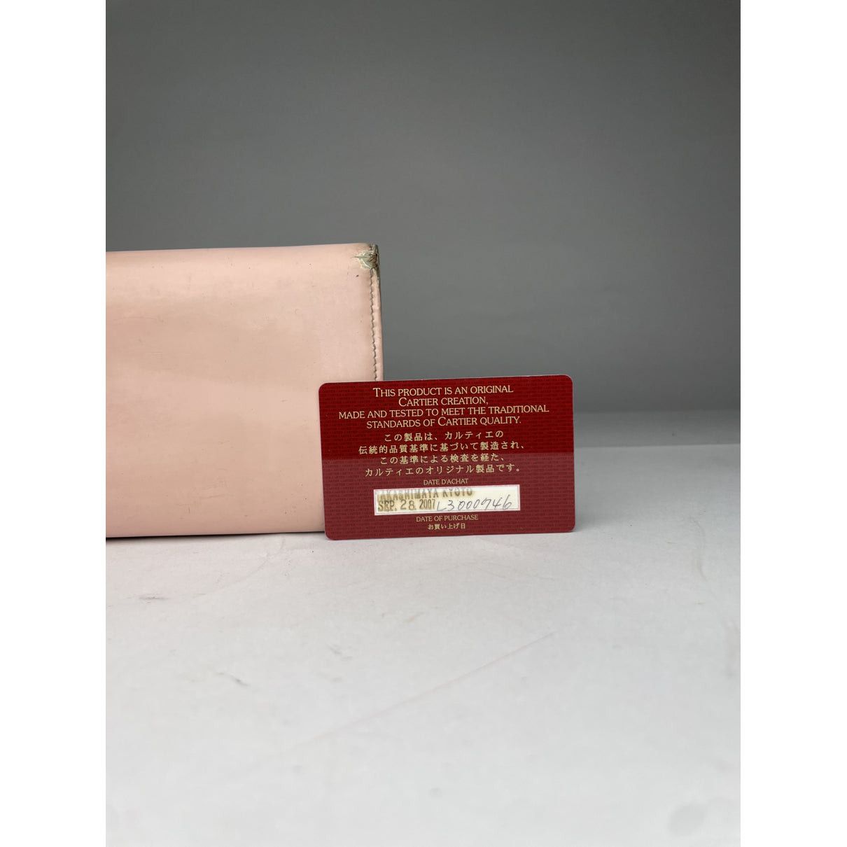 Cartier Pink Patent Leather Wallet Size ONE SIZE - 3 Thumbnail