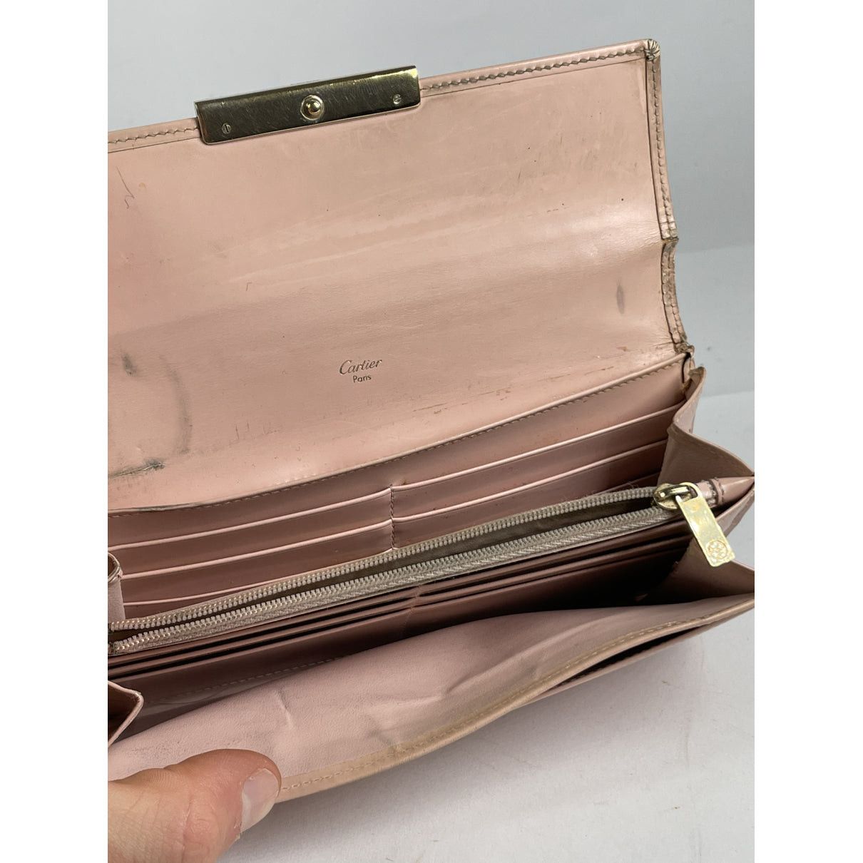 Cartier Pink Patent Leather Wallet Size ONE SIZE - 5 Thumbnail