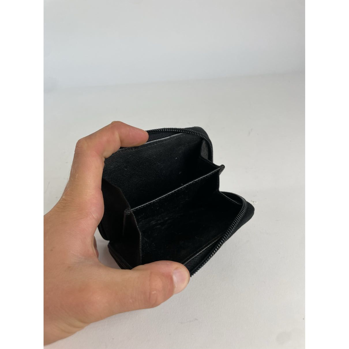 Prada Black Leather Wallet Size ONE SIZE - 3 Thumbnail