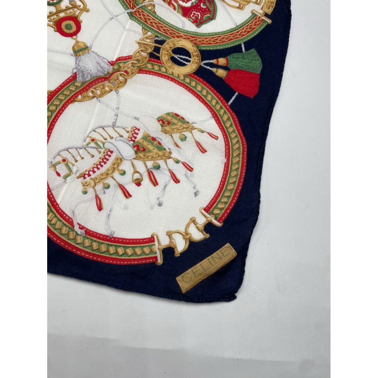 Celine Multicolour Silk Scarf Size ONE SIZE - 2 Thumbnail