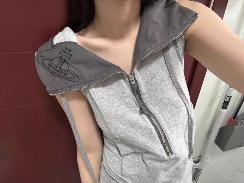 Vivienne Westwood Vivienne Westwood Sleeveless Gray Dress - dmc Size US M / EU 48-50 / 2 - 2 Thumbnail