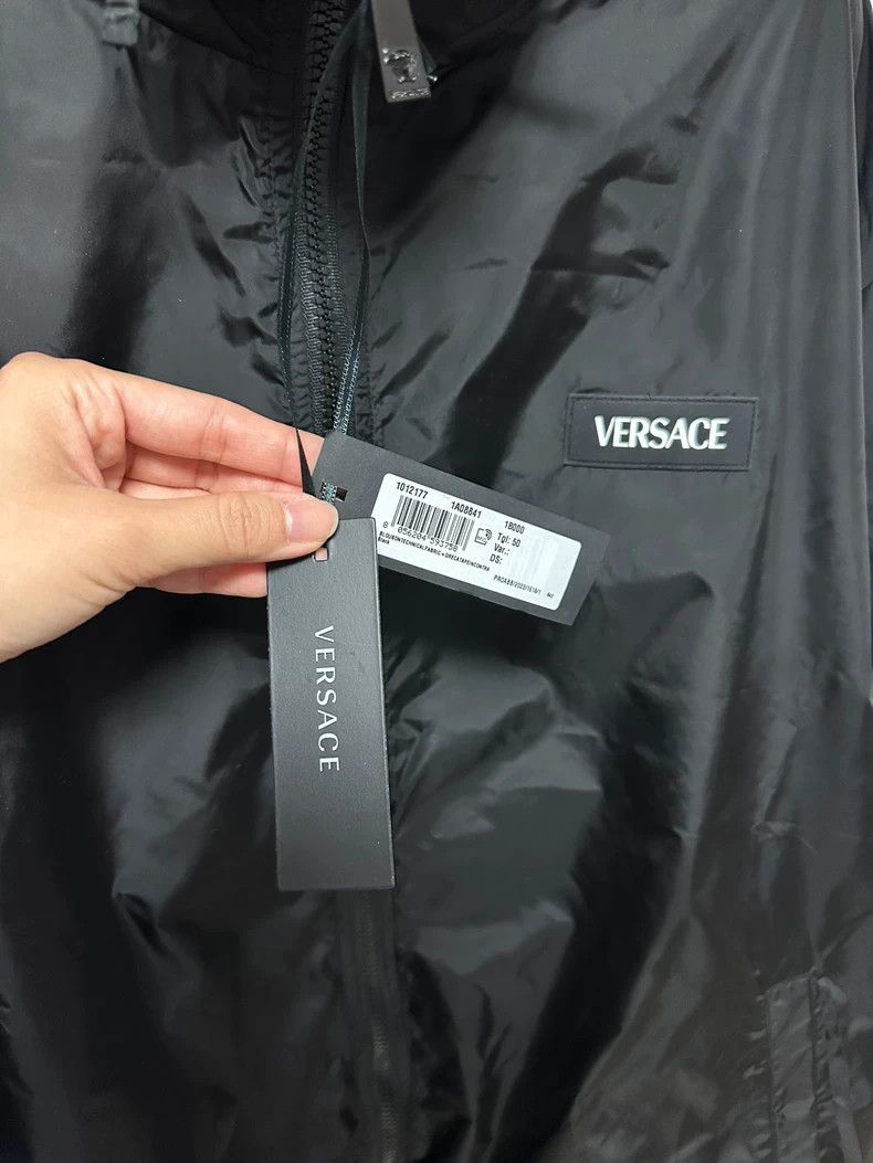 Versace Versace Men's Black Jacket with Drawstring - dmc Size US L / EU 52-54 / 3 - 3 Thumbnail