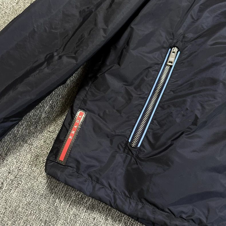 Prada Prada navy blue multi-zip nylon hooded jacket - dmc Size US M / EU 48-50 / 2 - 2 Thumbnail