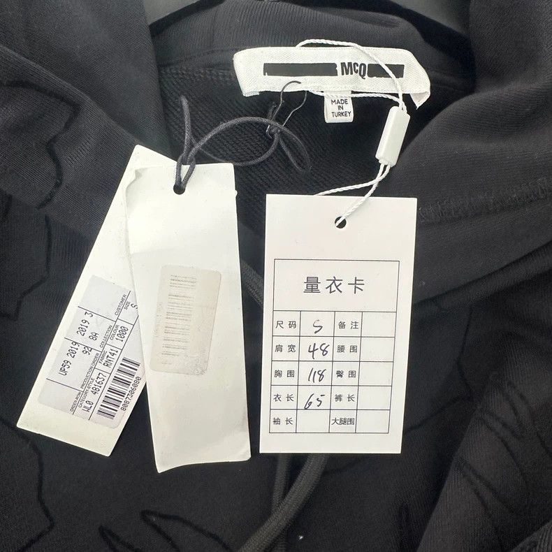 Alexander McQueen Alexander McQueen Solid Hooded Sweatshirt - dmc Size US S / EU 44-46 / 1 - 4 Thumbnail