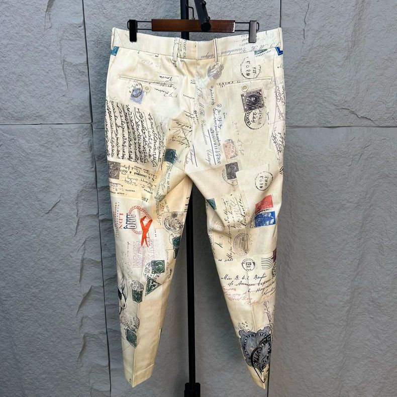 Alexander McQueen Alexander McQueen Newspaper Print Trousers - dmc Size US 34 / EU 50 - 2 Thumbnail