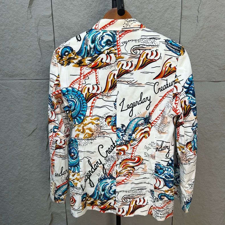 Alexander McQueen Alexander McQueen Myth Print Jacket - dmc Size US L / EU 52-54 / 3 - 2 Thumbnail