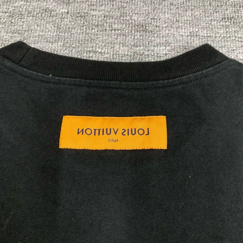 Louis Vuitton Louis Vuitton Black Printed Short Sleeve Tee - dmc Size US L / EU 52-54 / 3 - 9 Thumbnail