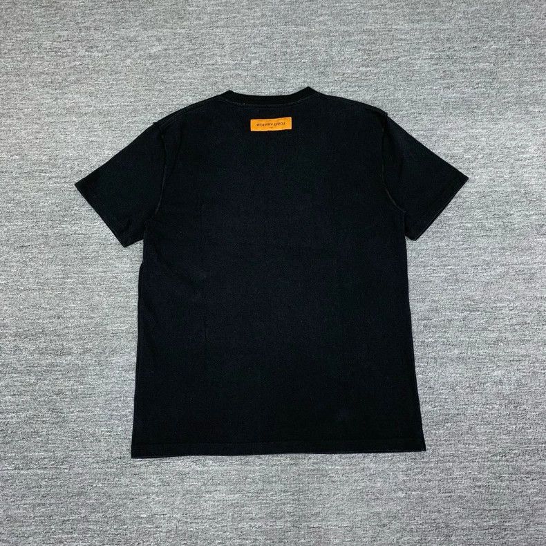 Louis Vuitton Louis Vuitton Black Printed Short Sleeve Tee - dmc Size US L / EU 52-54 / 3 - 2 Thumbnail