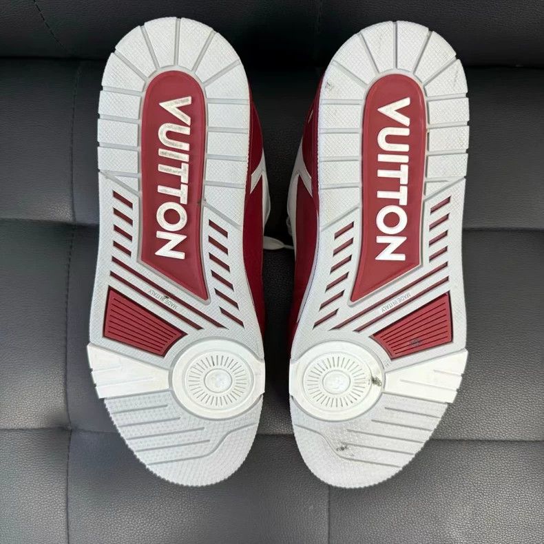 Louis Vuitton Louis Vuitton Trainer White Red Low-Top Sneakers - dmc Size US 8 / EU 41 - 6 Thumbnail