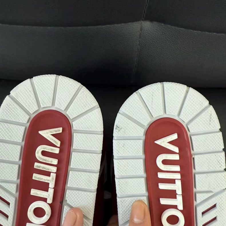 Louis Vuitton Louis Vuitton Trainer White Red Low-Top Sneakers - dmc Size US 8 / EU 41 - 7 Thumbnail