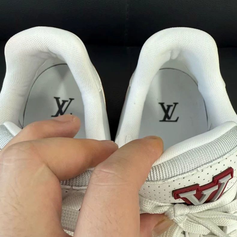 Louis Vuitton Louis Vuitton Trainer White Red Low-Top Sneakers - dmc Size US 8 / EU 41 - 5 Thumbnail