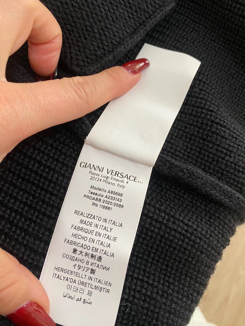 Versace Versace Black Cardigan with Gold Pin - dmc Size US M / EU 48-50 / 2 - 8 Thumbnail