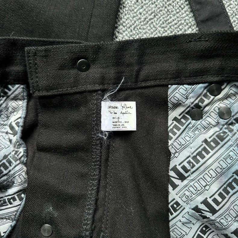 Number (N)ine Number Nine 06ss Noir Strap Denim Pants - dmc Size US 30 / EU 46 - 7 Thumbnail