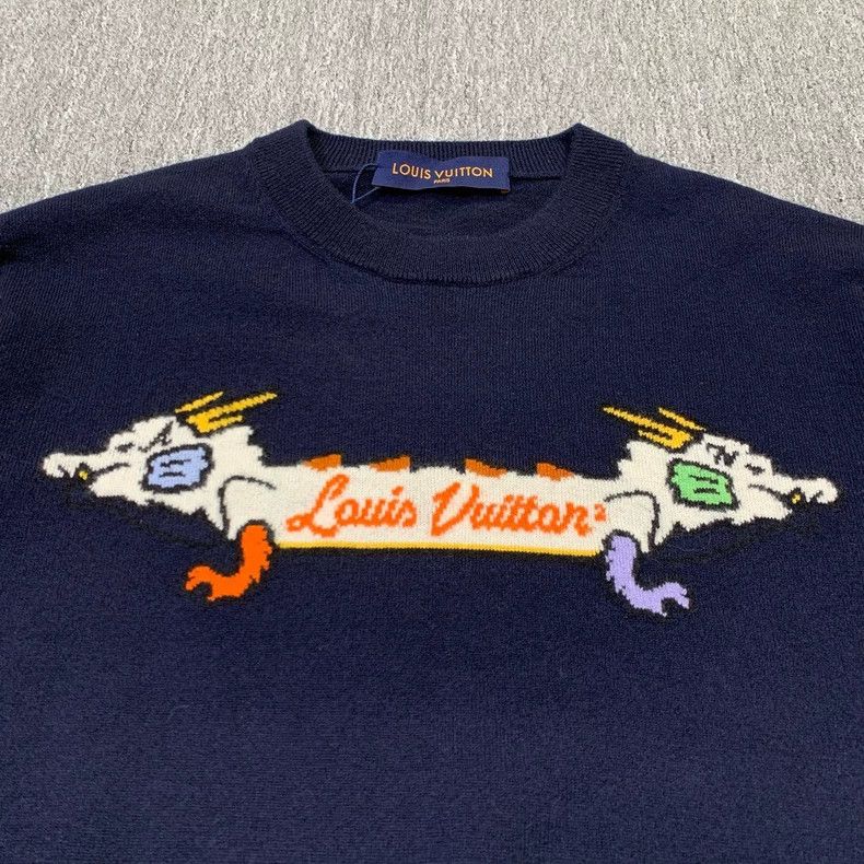 Louis Vuitton LV x Nigo Dragon Knit Sweater - dmc Size US L / EU 52-54 / 3 - 6 Thumbnail