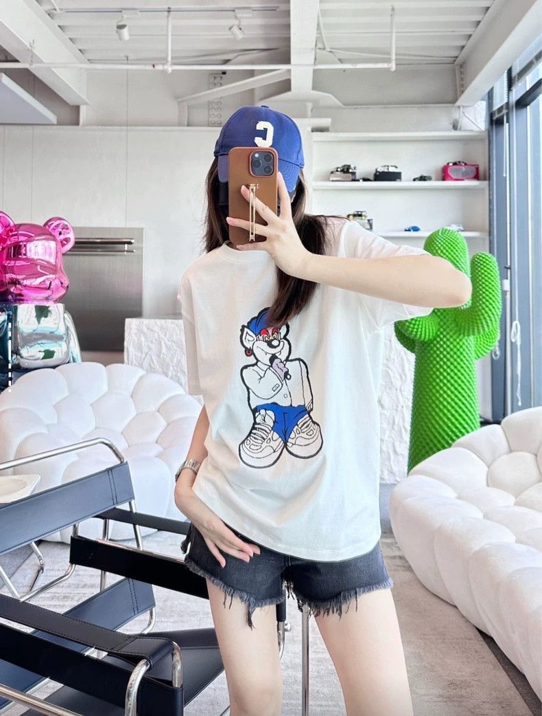 Louis Vuitton Louis Vuitton Dog Print Logo Knit Tee - dmc Size US L / EU 52-54 / 3 - 7 Thumbnail