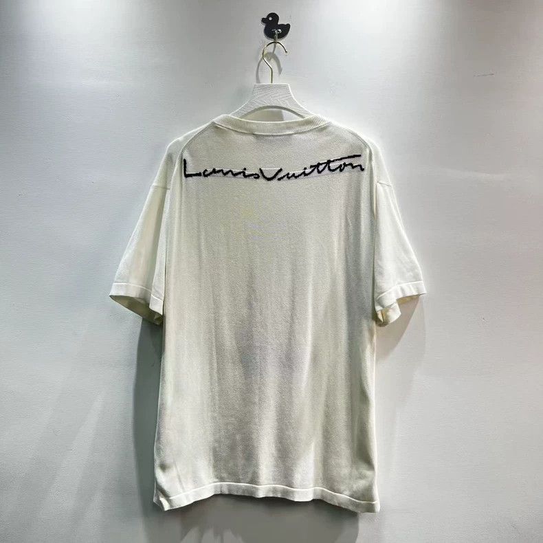 Louis Vuitton Louis Vuitton Dog Print Logo Knit Tee - dmc Size US L / EU 52-54 / 3 - 2 Thumbnail