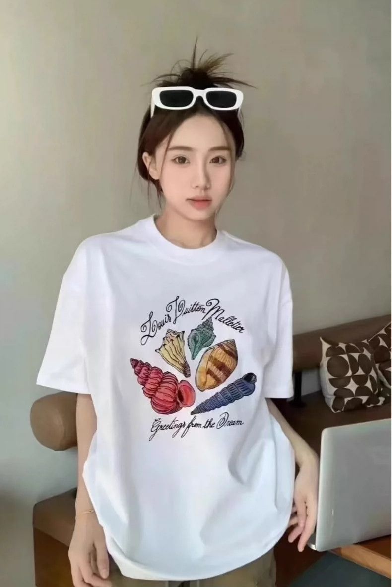 Louis Vuitton Louis Vuitton 24SS Shell Logo Short Sleeve Tee - dmc Size US L / EU 52-54 / 3 - 5 Thumbnail