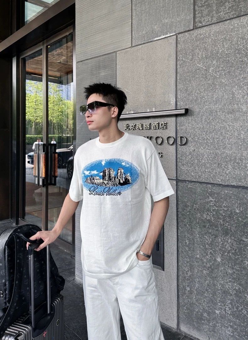 Louis Vuitton Louis Vuitton 25 Western Landscape Knit Tee - dmc Size US XL / EU 56 / 4 - 7 Thumbnail