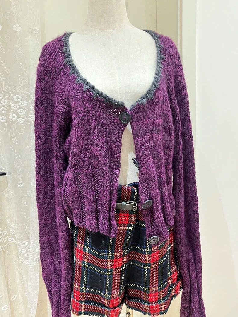 Vivienne Westwood Vivienne Westwood Purple Long Sleeve Cardigan - dmc Size US M / EU 48-50 / 2 - 2 Thumbnail