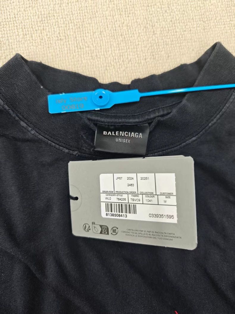 Balenciaga Balenciaga SS25 Faded Short Sleeve T-Shirt - dmc Size US M / EU 48-50 / 2 - 5 Thumbnail