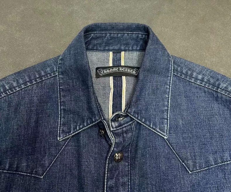 Chrome Hearts Chrome Hearts Work Dog Denim Shirt Jacket - dmc Size US XS / EU 42 / 0 - 4 Thumbnail