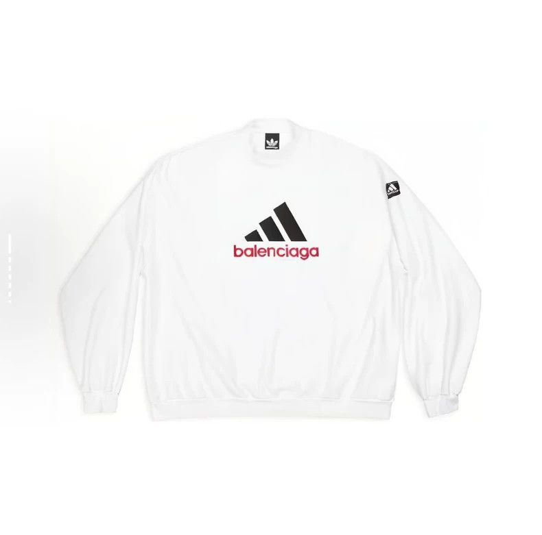 Balenciaga Balenciaga x adidas Logo Long Sleeve Sweatshirt - dmc
