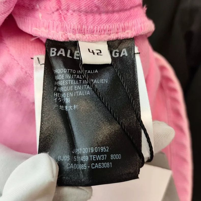 Balenciaga Balenciaga Pink Denim Mini Skirt - dmc Size US 31 - 8 Thumbnail
