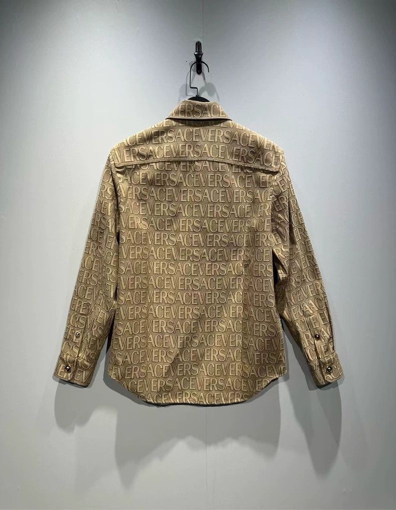 Versace VERSACE Letter Print Long Sleeve Shirt - dmc Size US S / EU 44-46 / 1 - 2 Thumbnail