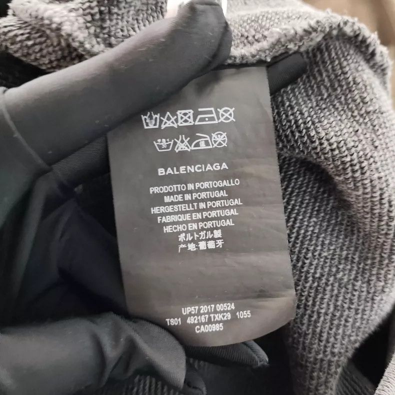Balenciaga Balenciaga Gray Fabric Hoodie - dmc Size US S / EU 44-46 / 1 - 6 Thumbnail
