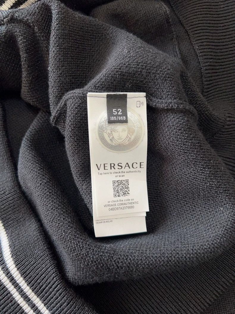 Versace Versace Black Wool Zip-Up Sweater - dmc Size US L / EU 52-54 / 3 - 6 Thumbnail