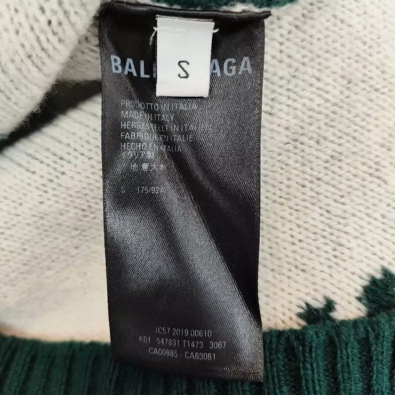 Balenciaga Balenciaga Green Logo Sweater - dmc Size US S / EU 44-46 / 1 - 4 Thumbnail