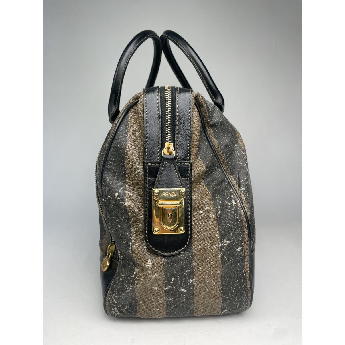 Fendi Baguette Brown Leather Travel Bag Size ONE SIZE - 4 Thumbnail