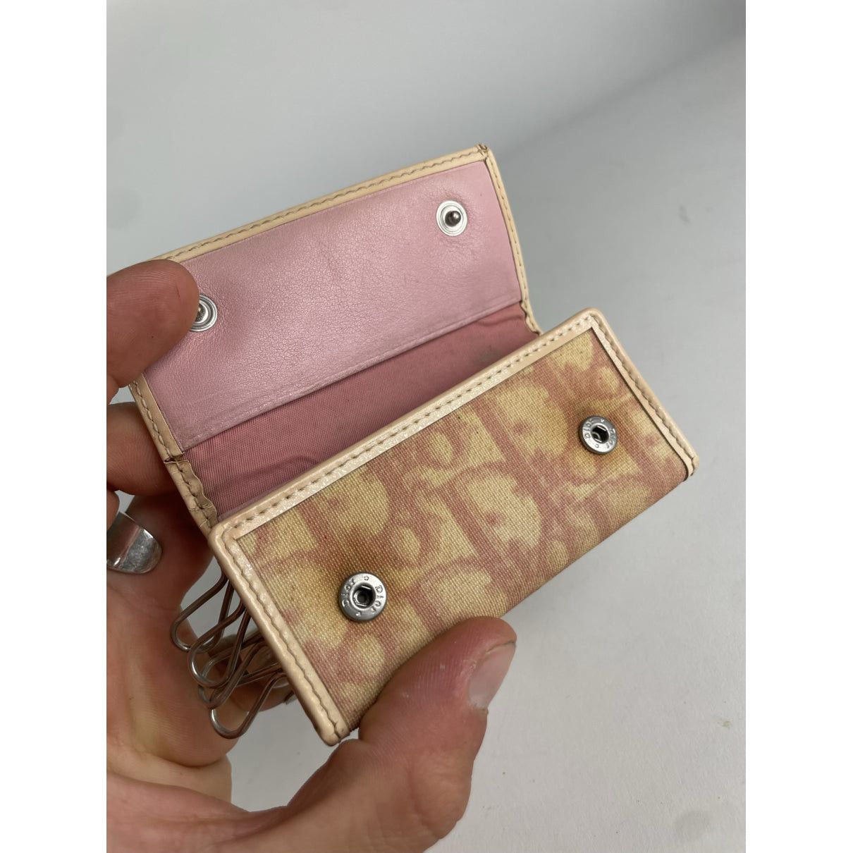 Dior Saddle Pink Leather Purse Size ONE SIZE - 3 Thumbnail