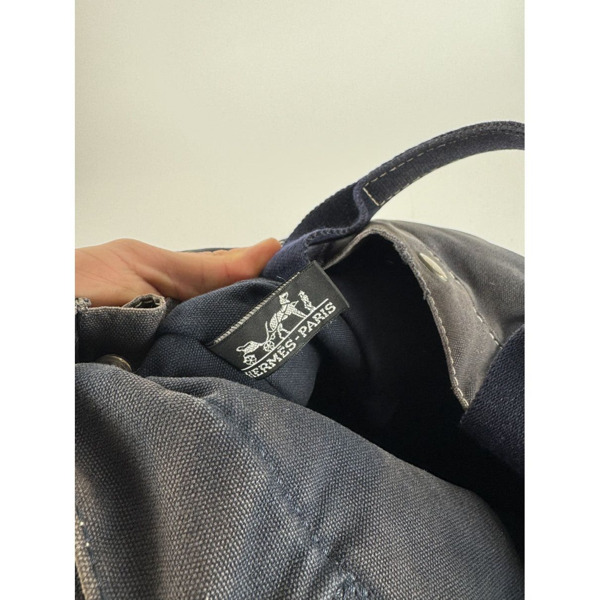 Other Hermès Blue Cotton Handbag Size ONE SIZE - 5 Thumbnail