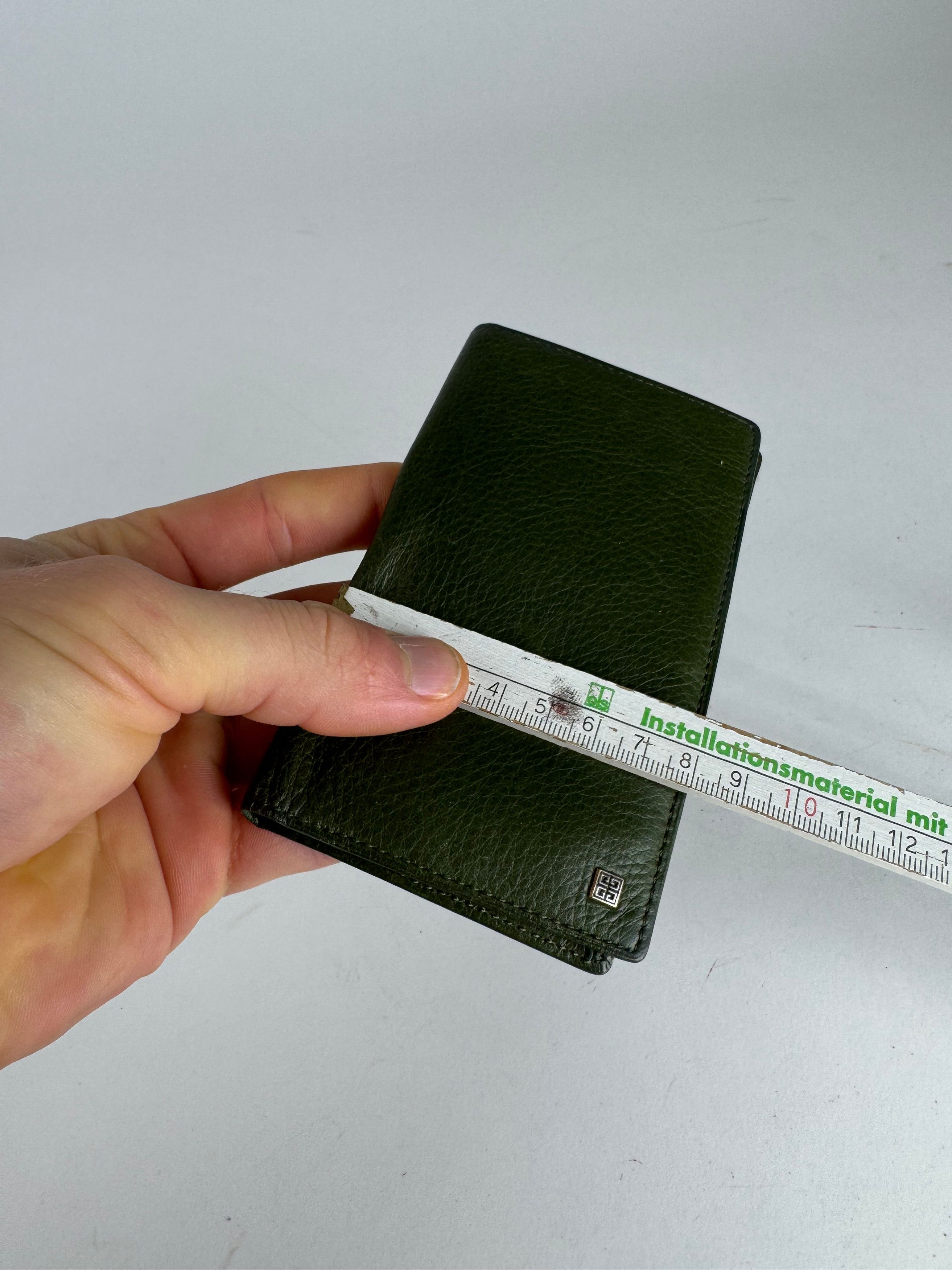 Givenchy Vintage Leather Card Holder Green Size ONE SIZE - 8 Thumbnail