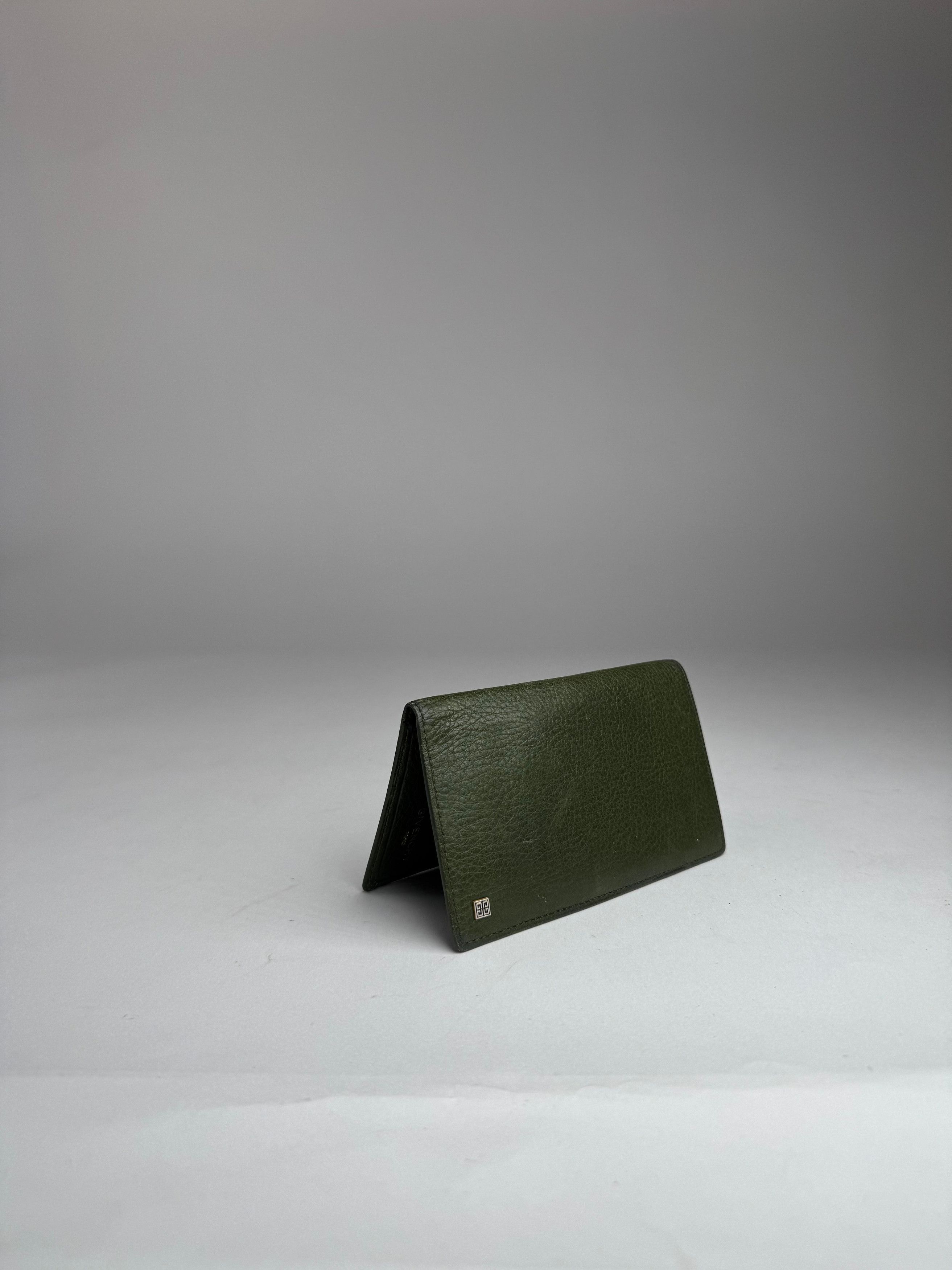 Givenchy Vintage Leather Card Holder Green Size ONE SIZE - 9 Thumbnail