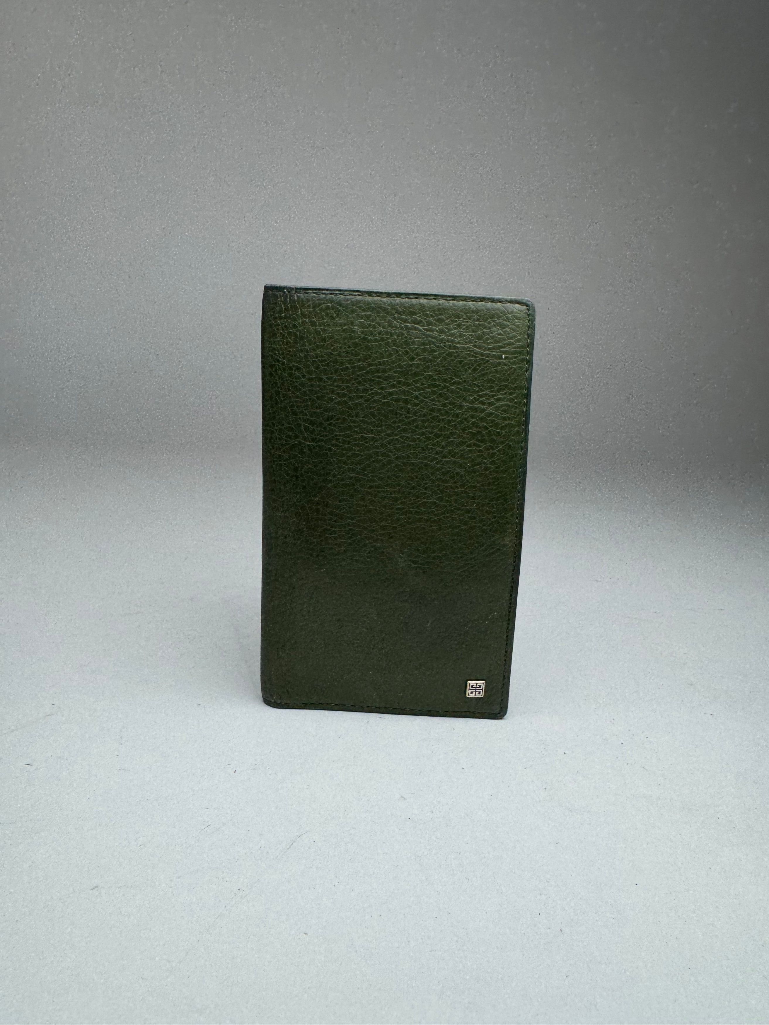 Givenchy Vintage Leather Card Holder Green Size ONE SIZE - 2 Thumbnail