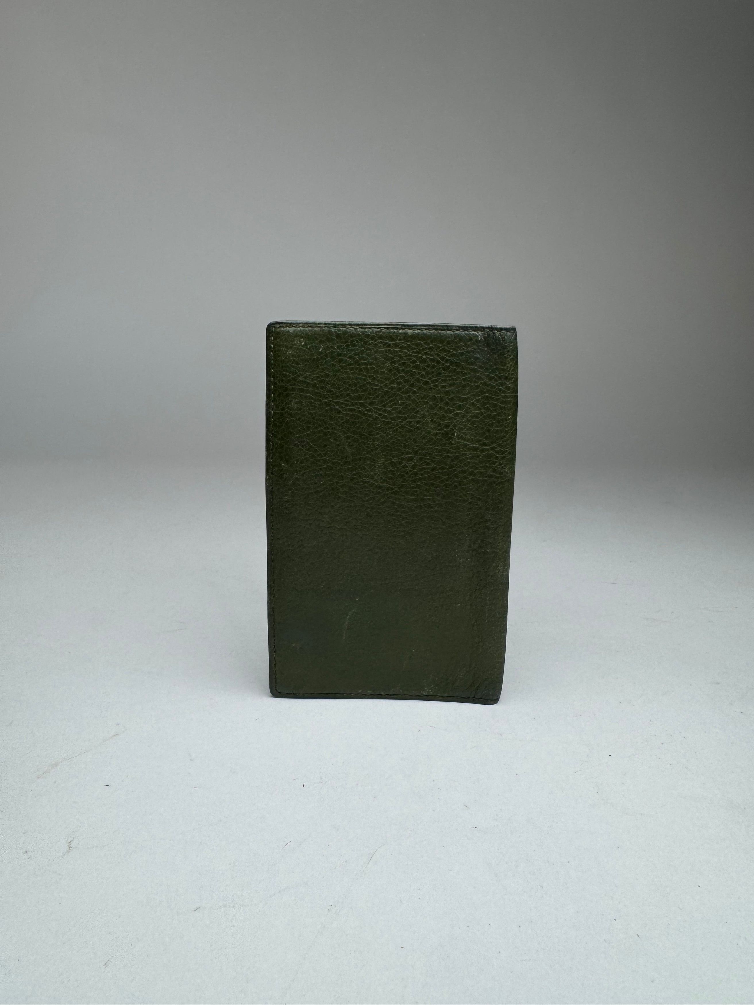 Givenchy Vintage Leather Card Holder Green Size ONE SIZE - 3 Thumbnail