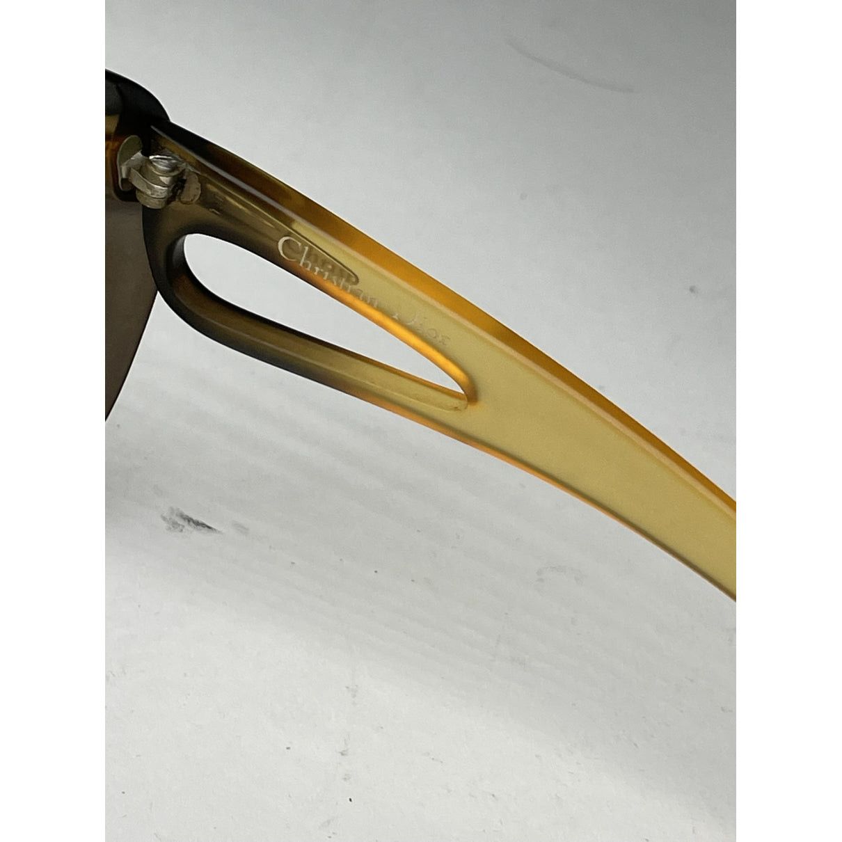 Dior Yellow Plastic Sunglasses Size ONE SIZE - 4 Thumbnail