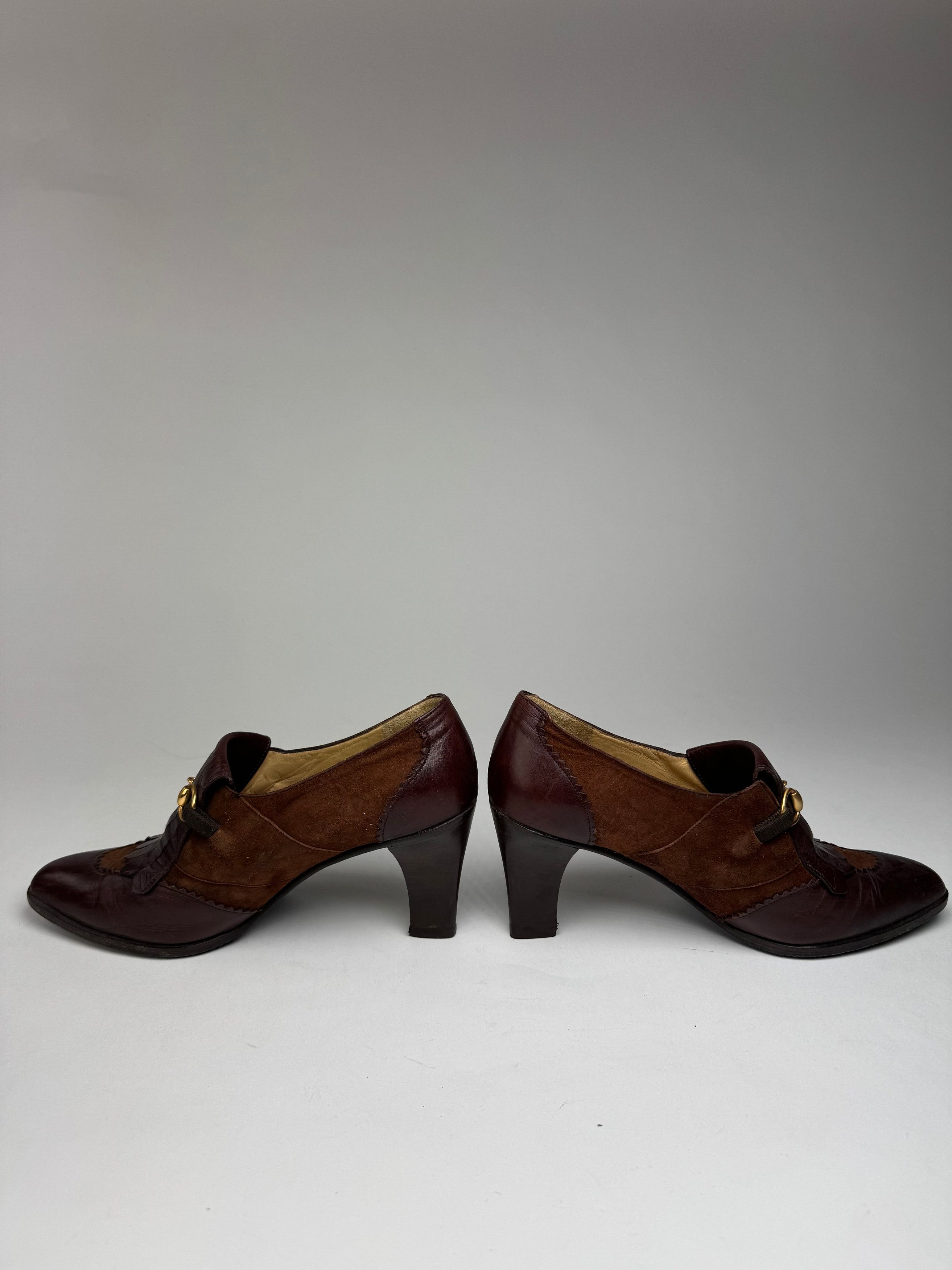 Gucci Vintage Horsebit Leather Pumps 38 Size US 7 / IT 37 - 4 Thumbnail