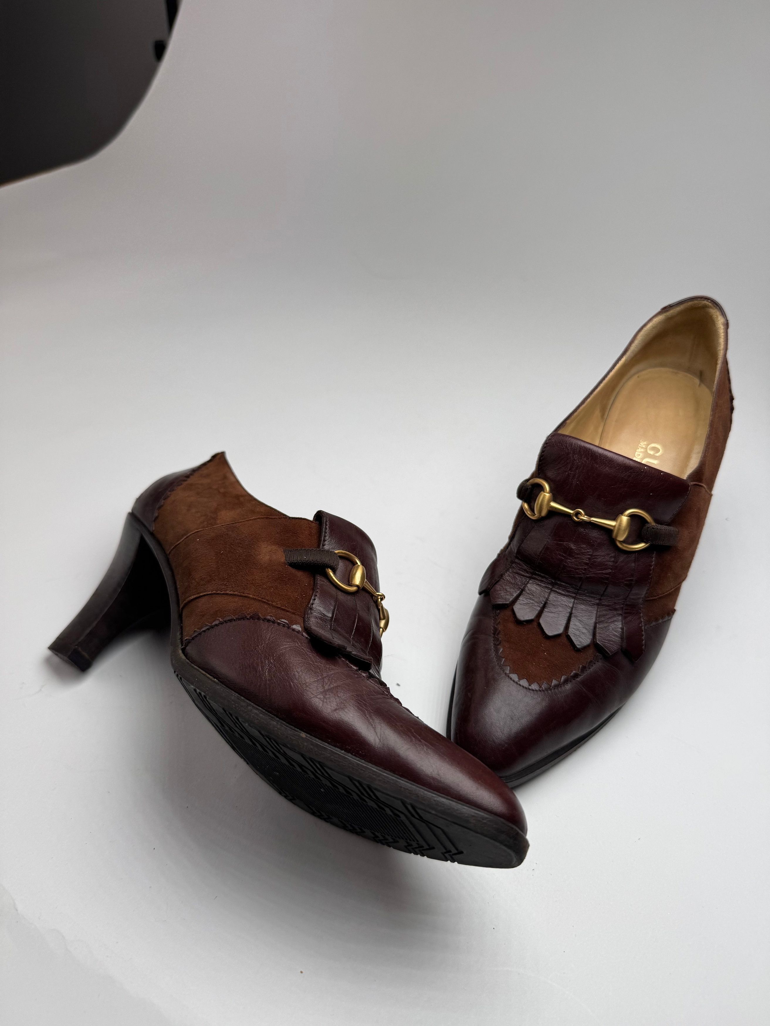 Gucci Vintage Horsebit Leather Pumps 38 Size US 7 / IT 37 - 2 Thumbnail
