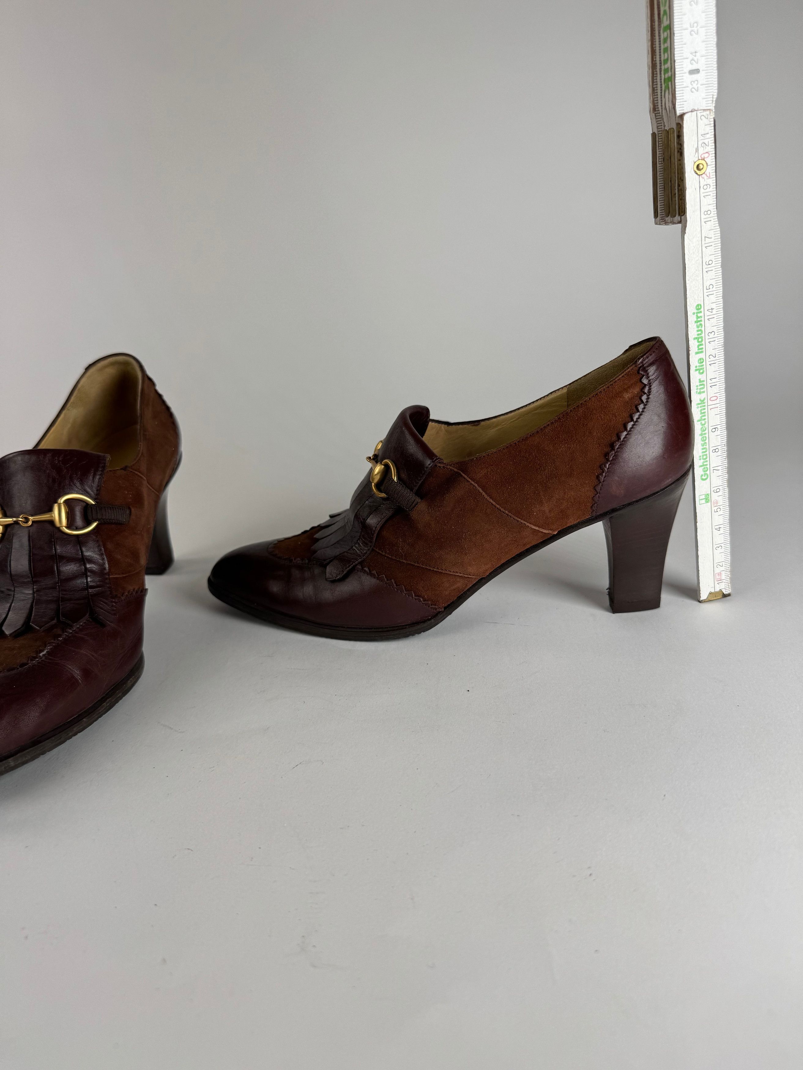 Gucci Vintage Horsebit Leather Pumps 38 Size US 7 / IT 37 - 9 Thumbnail