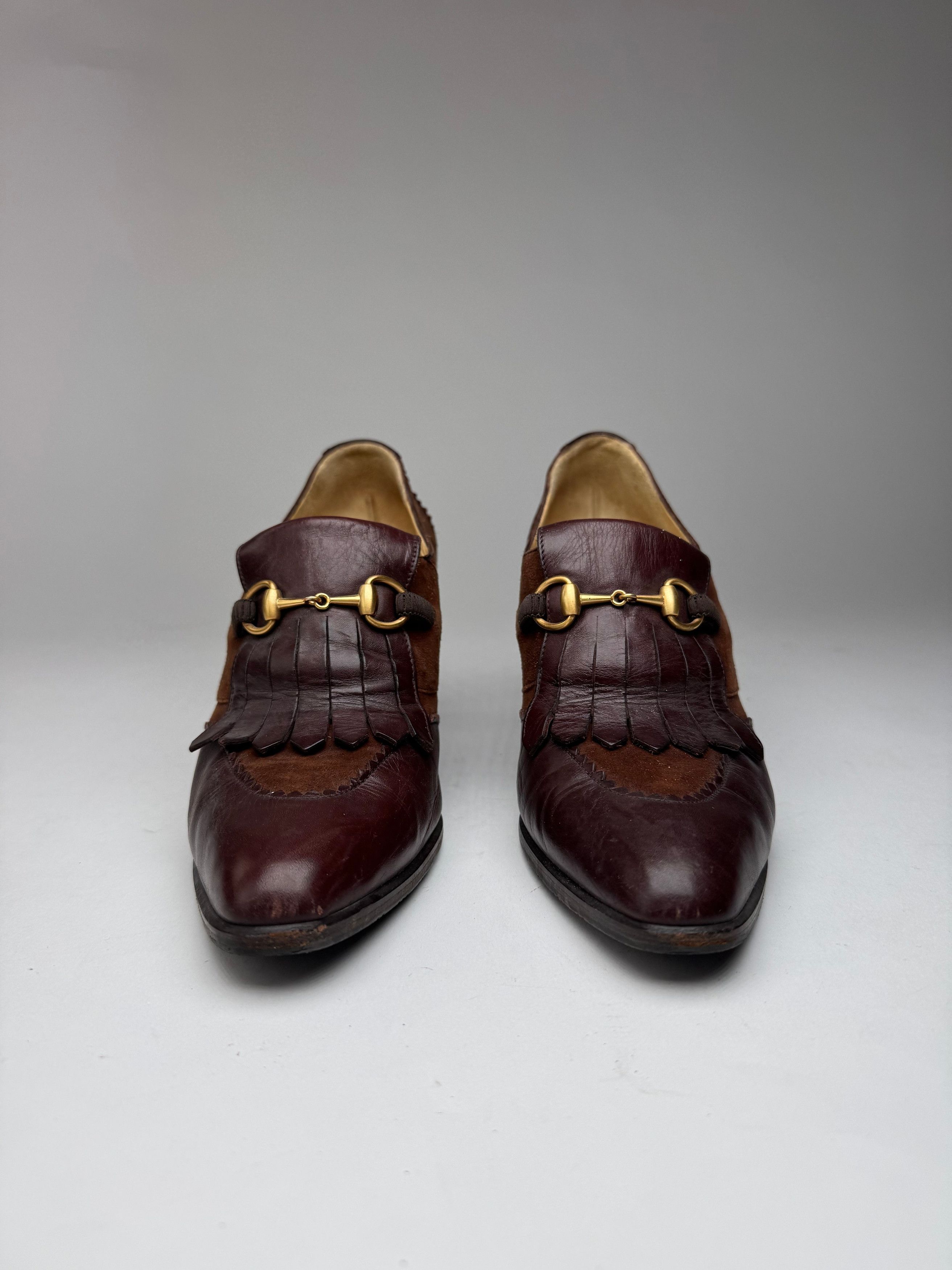 Gucci Vintage Horsebit Leather Pumps 38 Size US 7 / IT 37 - 3 Thumbnail