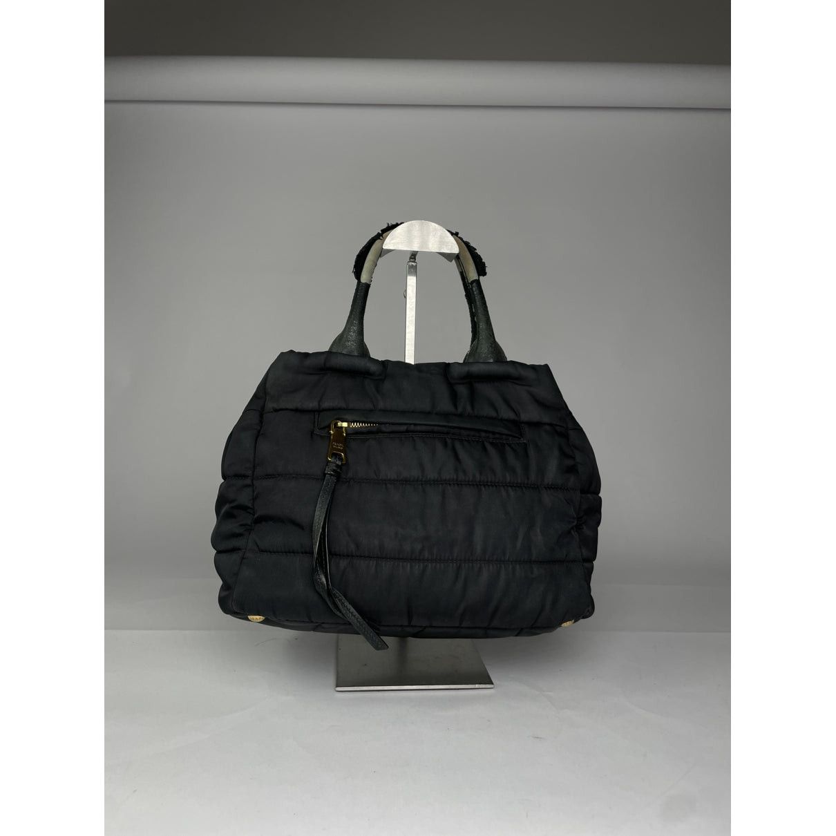 Diagramme Black Polyester Handbag