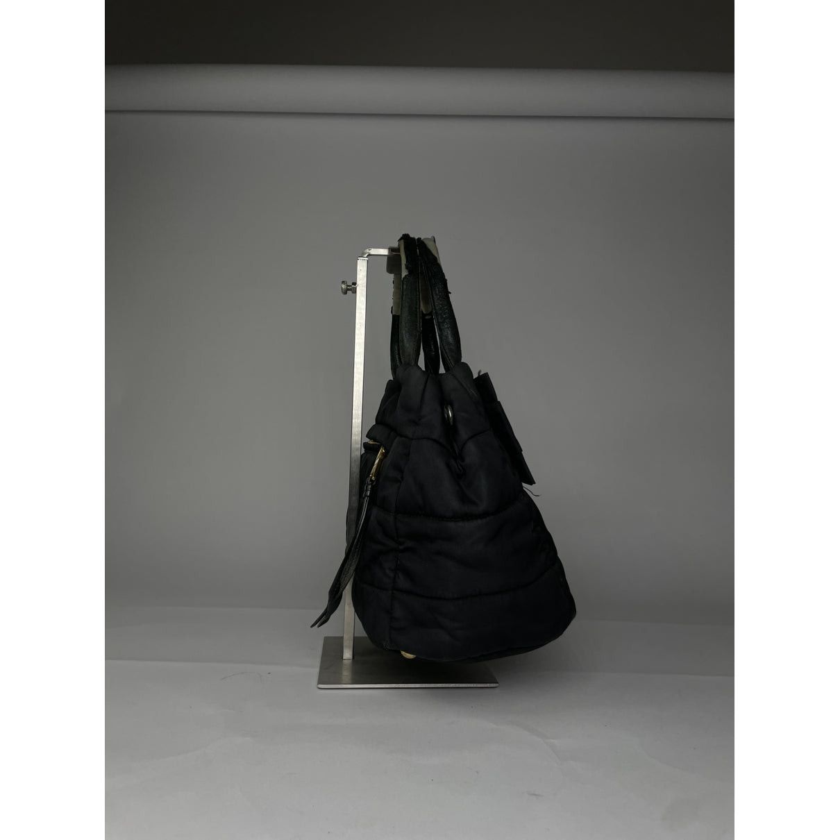 Diagramme Black Polyester Handbag