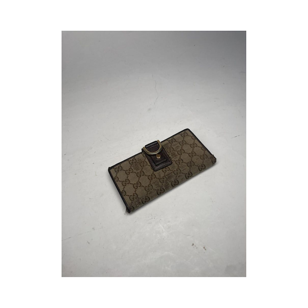 Gucci Horsebit 1955 Beige Cotton Wallet Size ONE SIZE - 5 Thumbnail