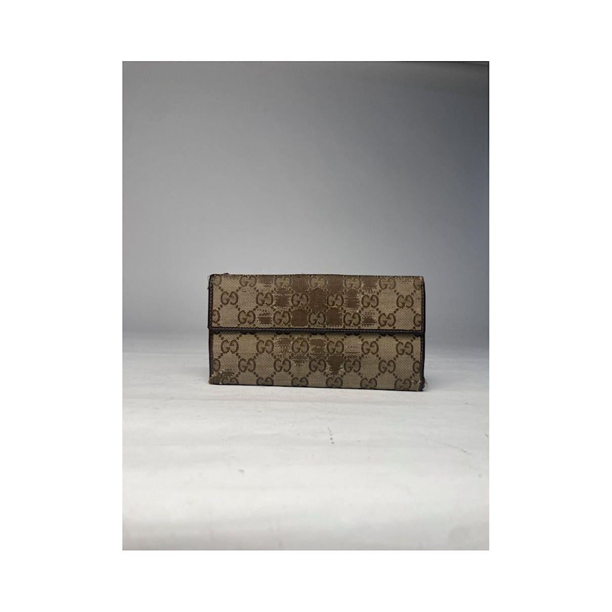 Gucci Horsebit 1955 Beige Cotton Wallet Size ONE SIZE - 2 Thumbnail